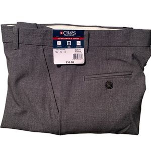 NWT - Boys 14 Husky Chaps Dress Pants - Charcoal